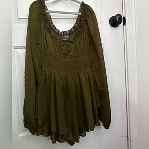 Olive Green Women's Dress